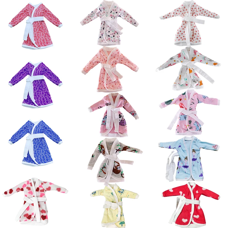 Pajamas lingerie doll toy dress thick cotton robe pajamas dress fashion doll accessories