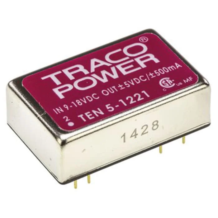 New and Original TRA-CO Power TEN 5-1221 Iso DC-DC Converter Vin 9 to 18Vdc Vout +/-5Vdc I/O isolation 1500Vdc Good Price