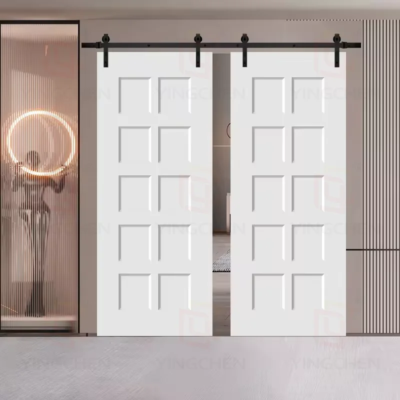 Modern Interior Sliding Glass Door Hidden Door System Pocket Telescopic Door Dressing Room Decoration For Bedroom Toilet