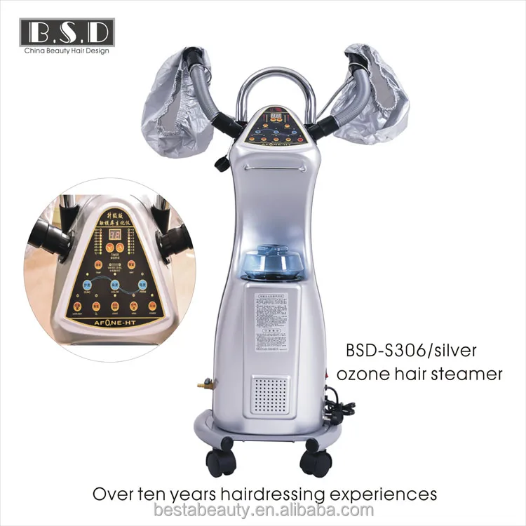 hair steaming machine ozone hair treatment with LED light adjustable time and temperature