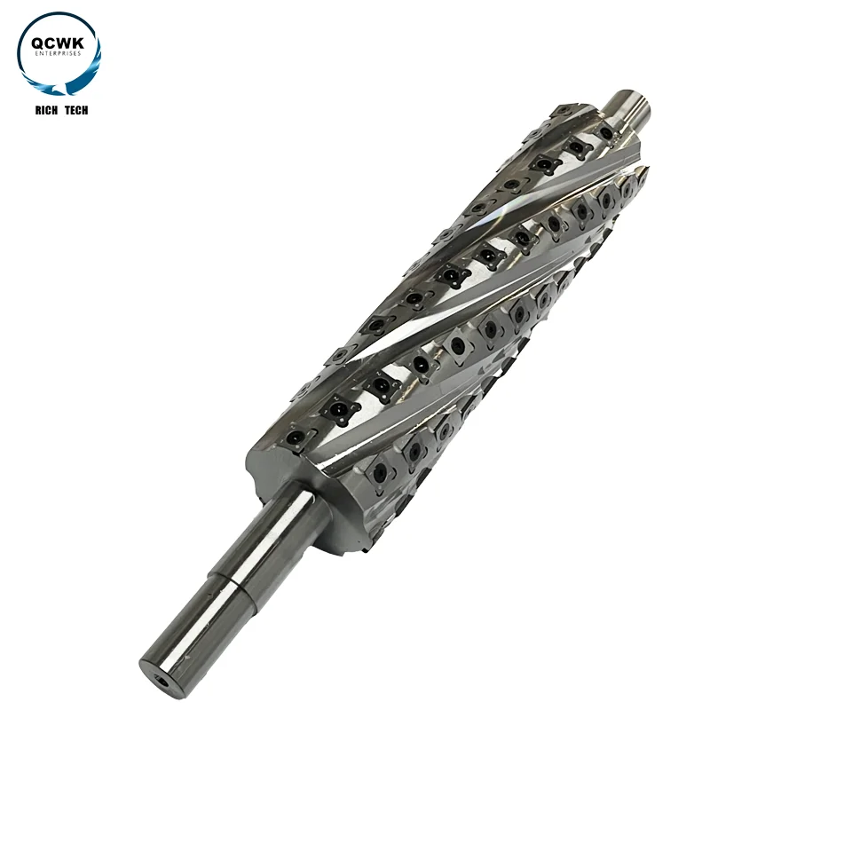 planer helical discarded thickness planer with helical spiral cutter head