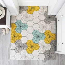 The Fine Quality PVC Coil Kitchen Mat Vinyl Loop carpet for living room entrance modern mats