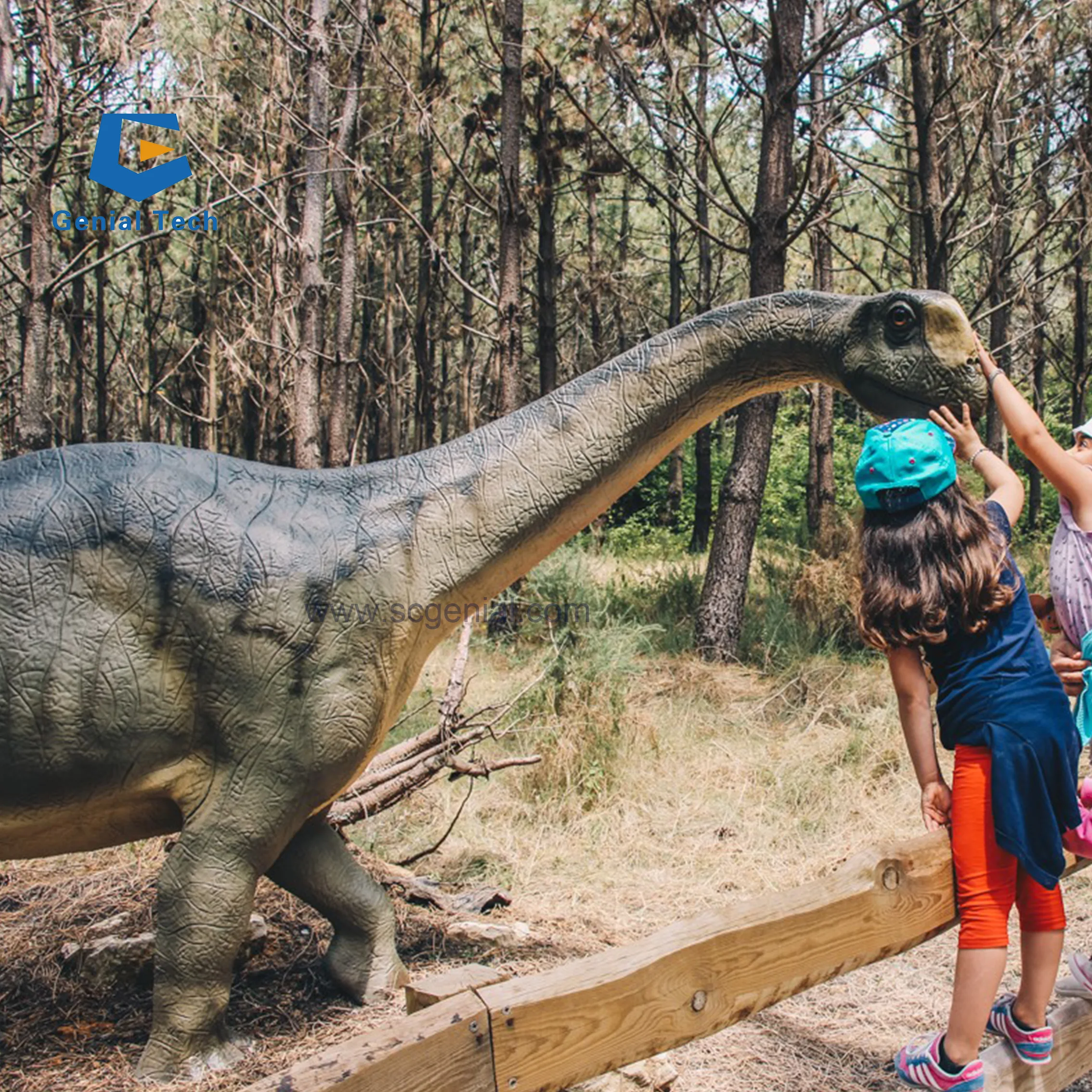 JN-Z24 Large-scale Customized Movable Animatronic Dinosaur Creature for Jurassic Theme Park