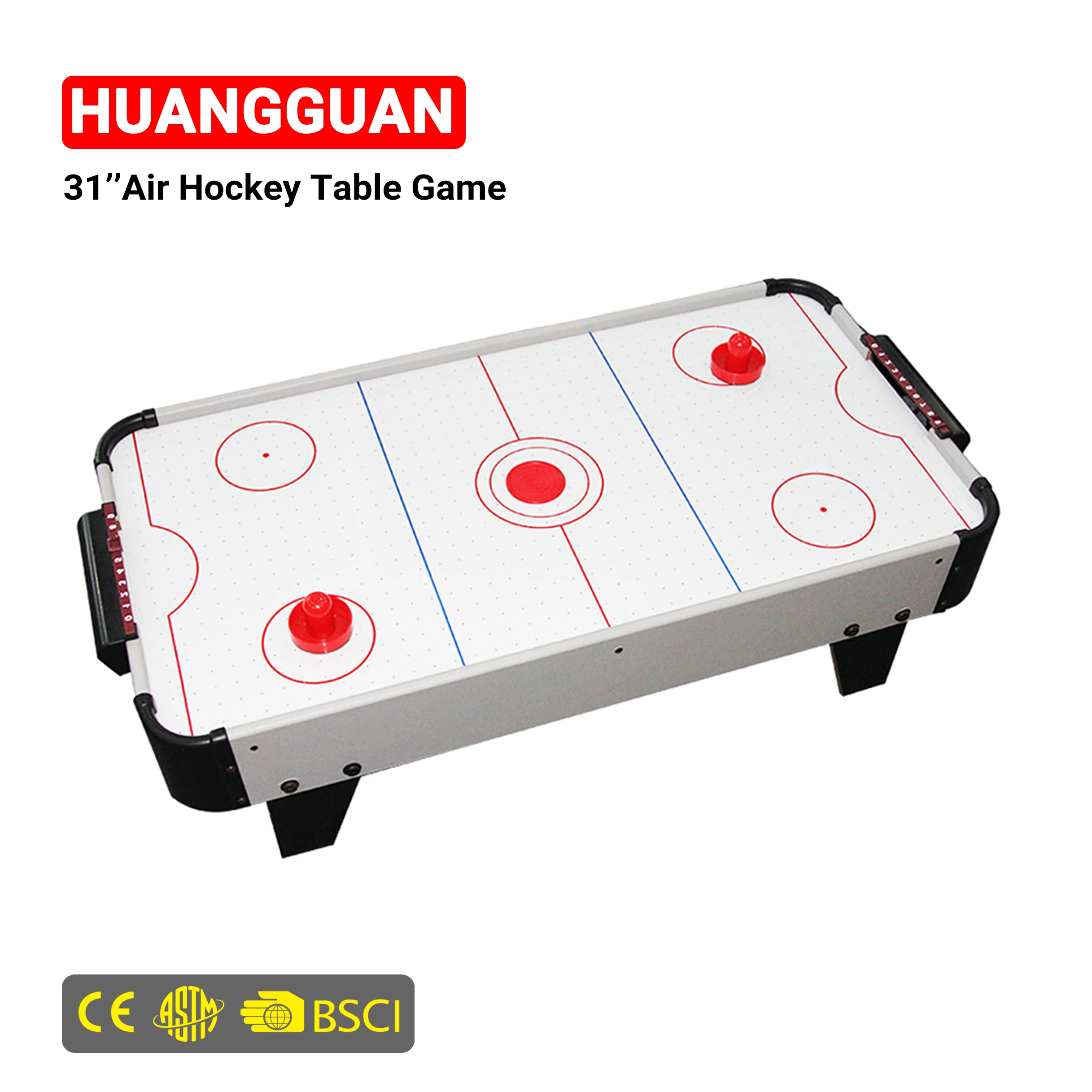 Huangguan 31 дюймов настольный игрушечный IndoorAir хоккейный стол для игры ночной воздушный Хоккей детей подарок