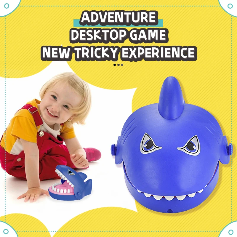 2023 New Plastic Shark Toy Funny Bite Finger Toys Shark Mouth Bite Finger Toy