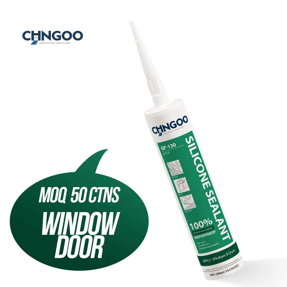 CHNGOO acetic transparent grey black white Cheap price Silicone Glazing Sealant