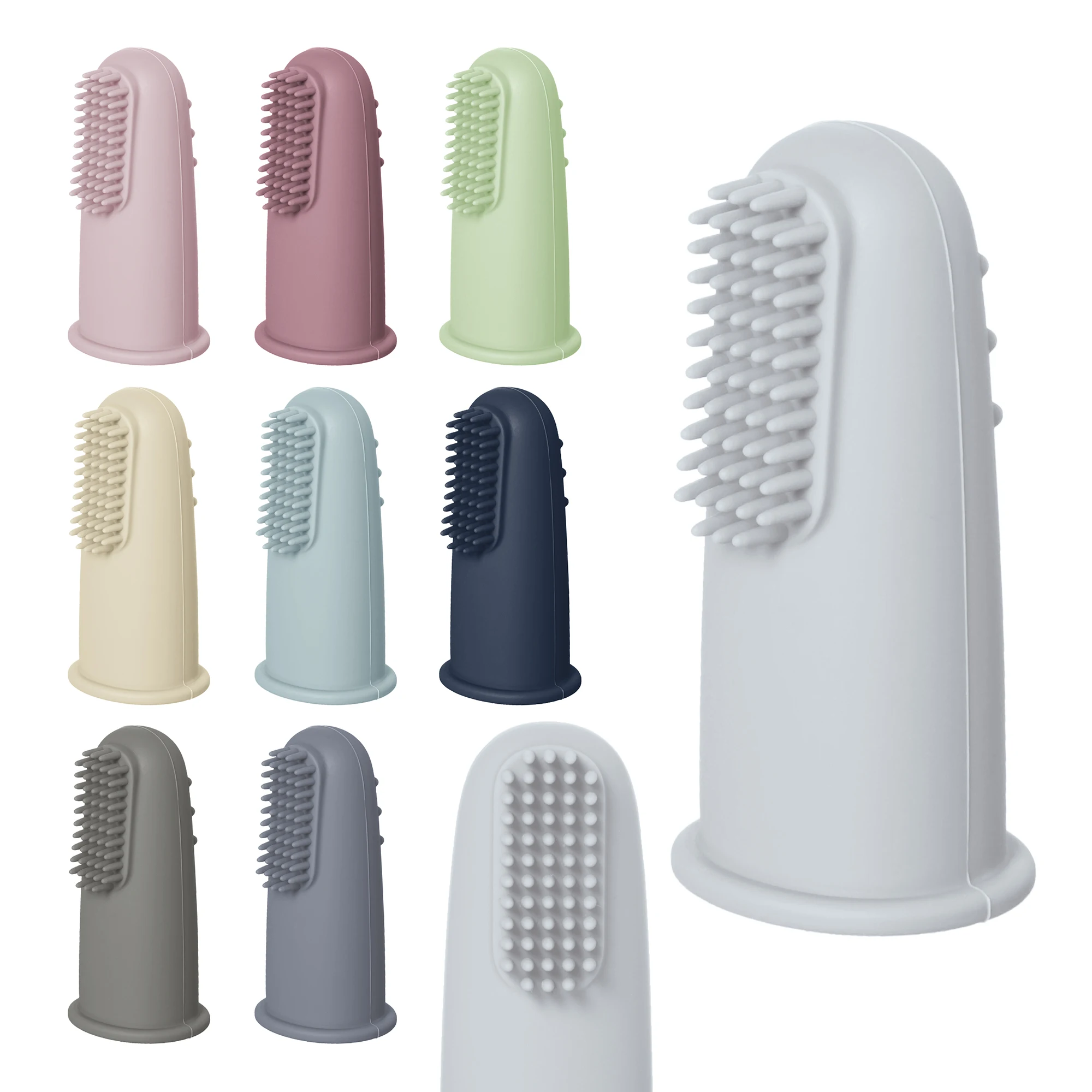 New Soft Silicone Children Oral Hygiene Teeth Clean Training Baby Toothbrush Fingers For Adults