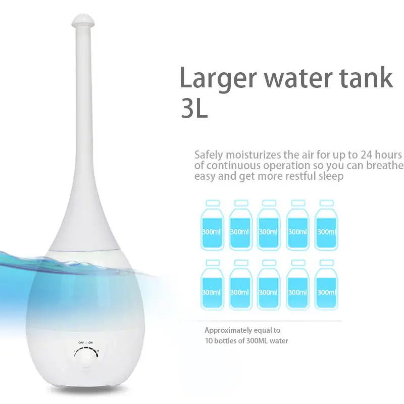 Floor Large Capacity Cool Mist Ultrasonic for Baby Bedroom Humidifier Aroma diffuser led night light cold fog humidifier