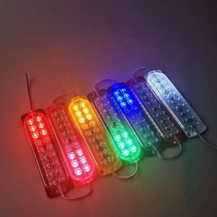 RGB Flash 18 Bulbs Car Warning Light Led Modules 12v 24v smd2835 Chip Vehicle Fender Caution Display Lighting Annunciation Lamp