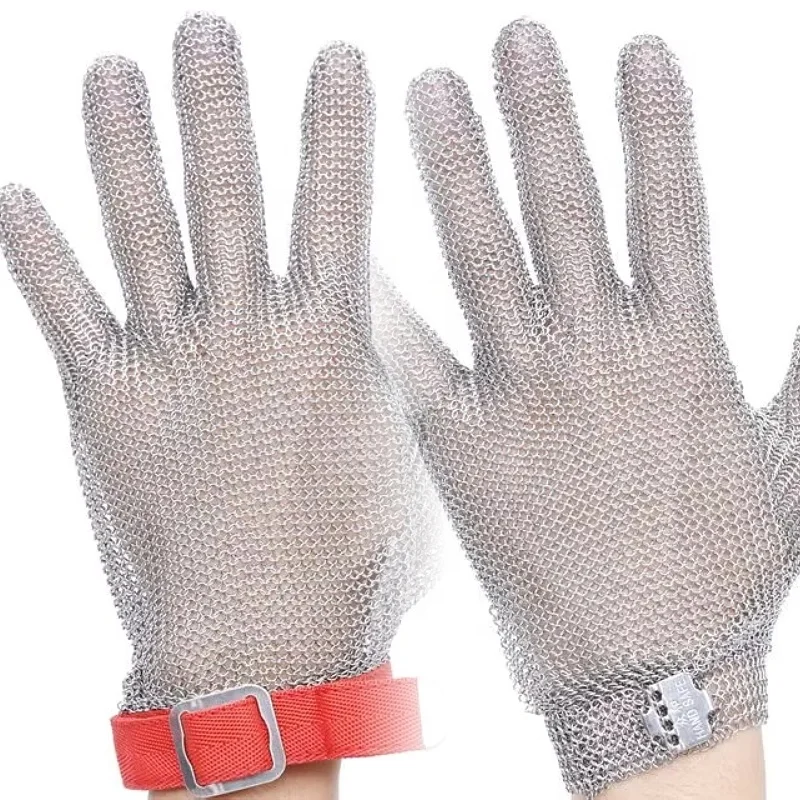 5 уровень защитные противорезные сетчатые перчатки из нержавеющей стали