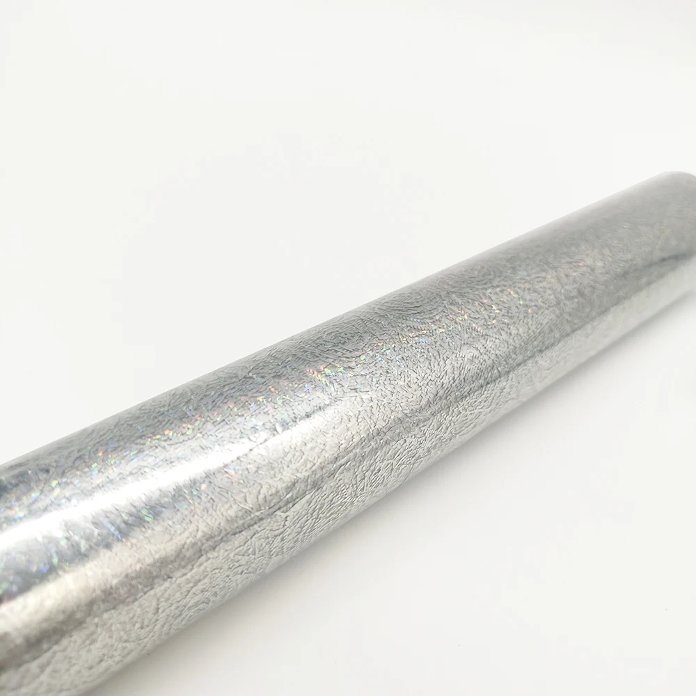 15 mic thickness rose pattern hot stamping transfer foil glue on fabric & leather