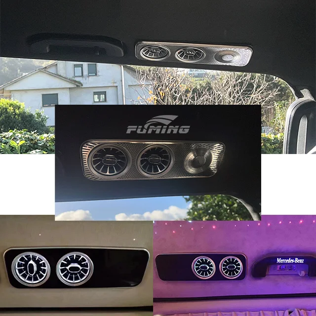 Mercedes-Benz Vito V-Class (V250 V220 V260) Carbon Decorative Air Outlet Atmosphere Light Turbine Flower Design Style Car Parts