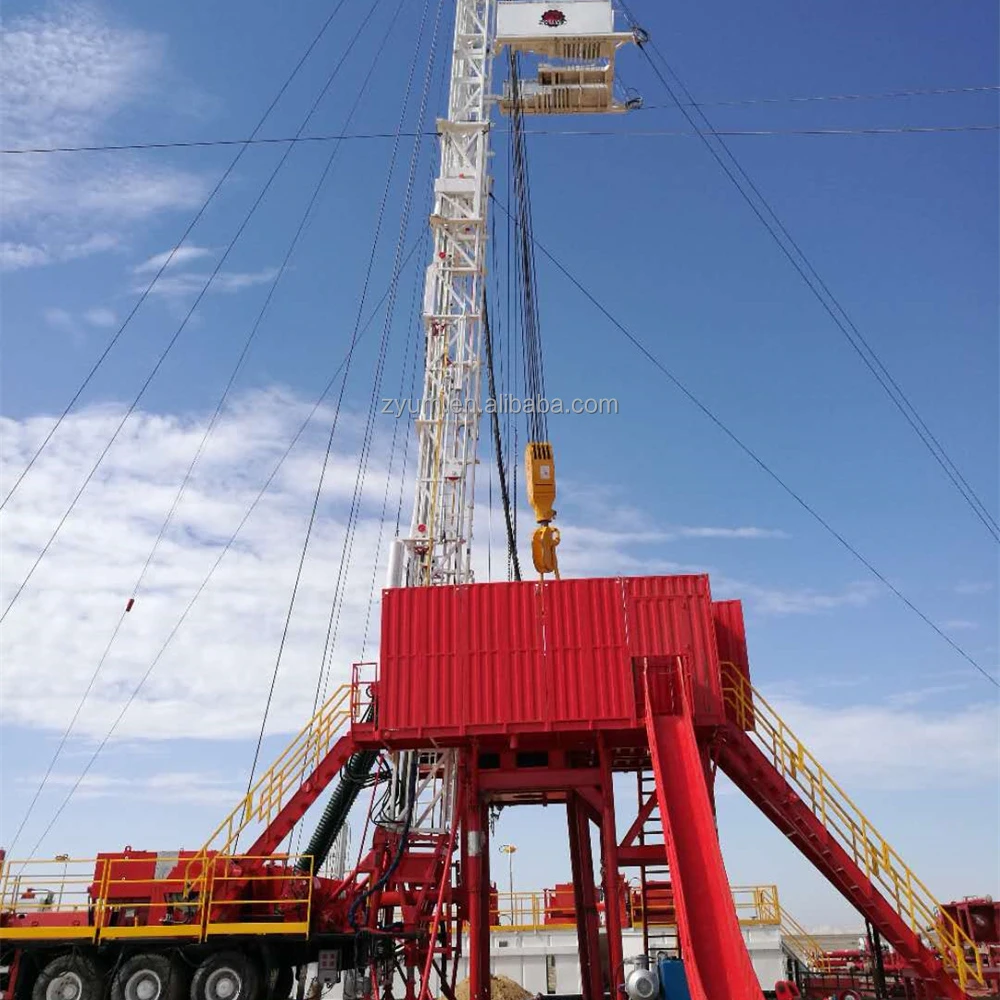 Drilling 1000HP ZJ40 Mechanical Truck-Mounted Oil Water Well  Drilling Rig ZJ-40