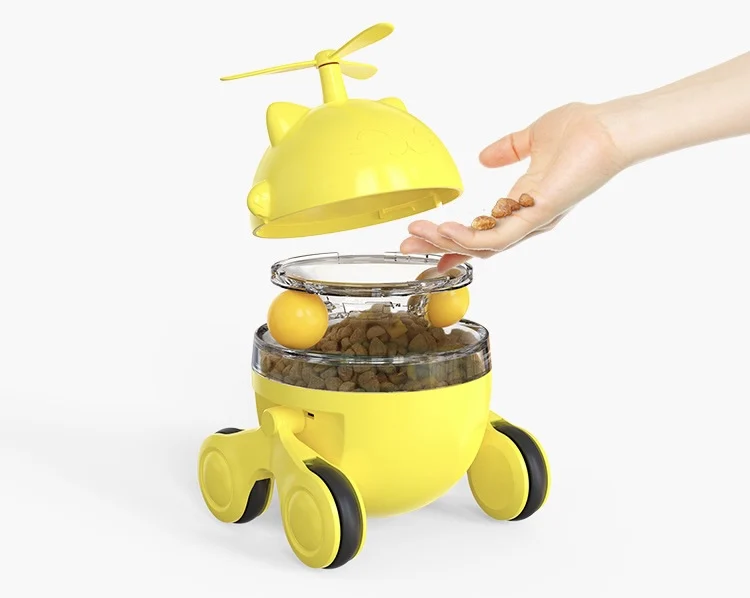 New Upgrade Running Interactive Cat Toy With Ball Household Cat Turntable Leaking Food Ball Toy Quality Cat Dog Pet Toys