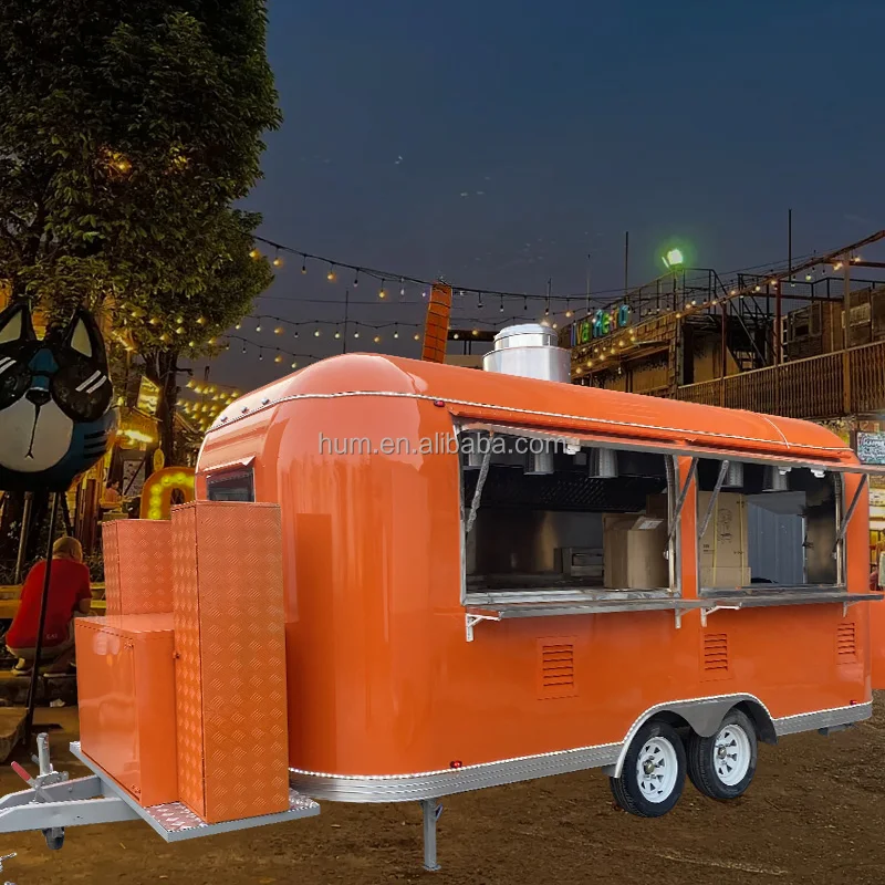 2024 концессионный трейлер для быстрого питания Airstream полностью оборудованный электрический грузовик мороженого