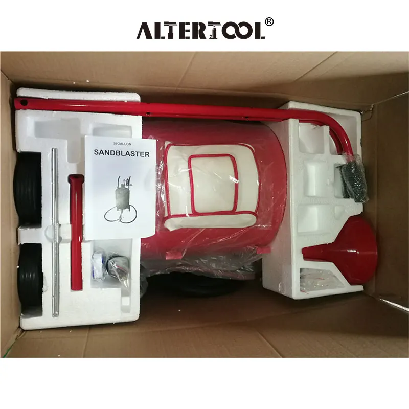 Portable Sand Blaster Machine 10 Gallon Home Use Sandblasting Cabin Air Media Abrasive Blasting Tank Factory Direct Supply