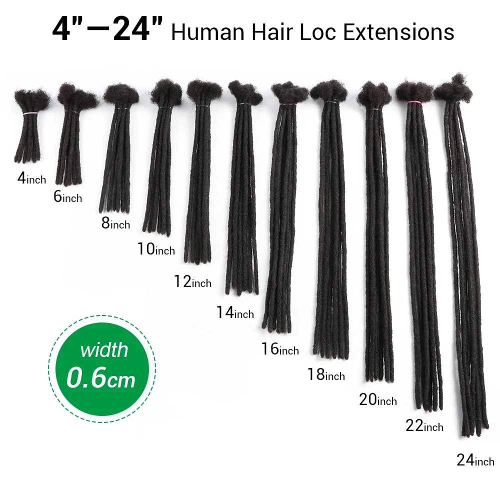 Vastdreads hot sale hair extens dread human hair loc extensions 0.6 dread locks natural dread extens
