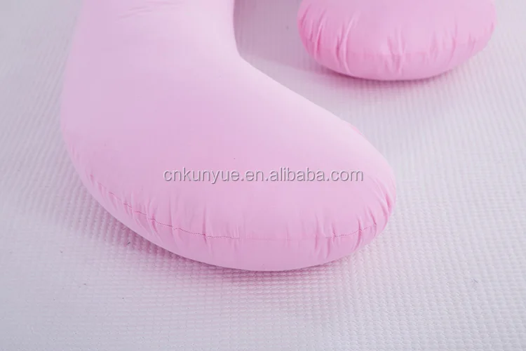 Custom U shape fiber cotton total body nursing comfortable pregnancy maternity pillow