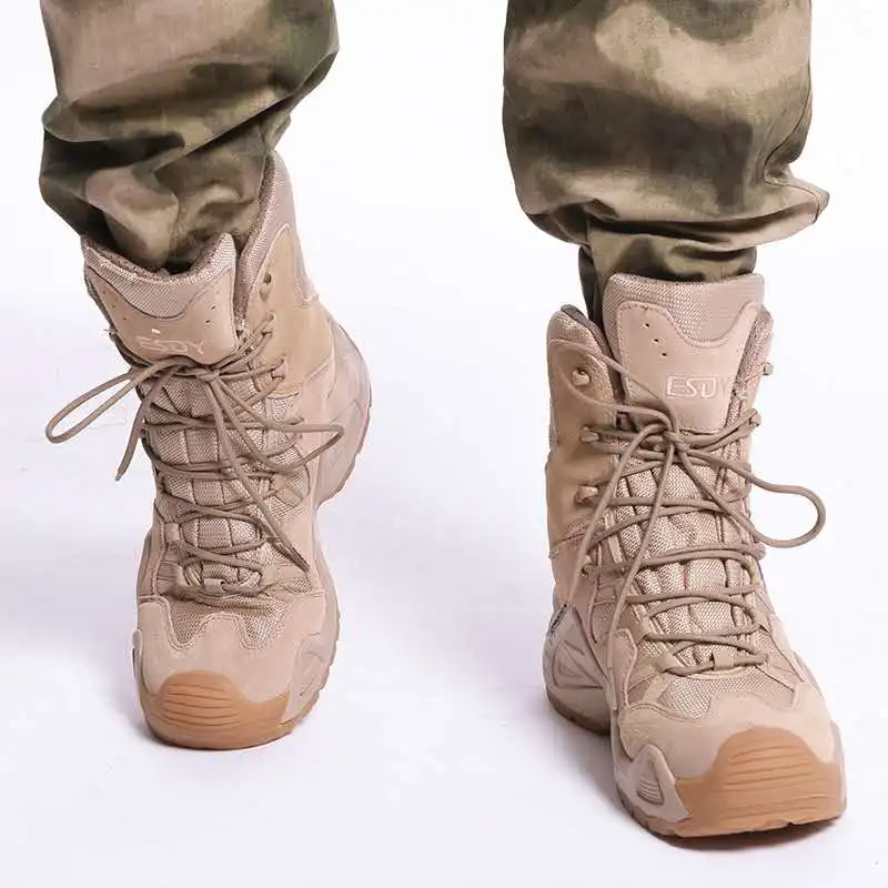  Army Fans Tactical Military Combat Boots ESDYY Hot Sale High Top Hiking