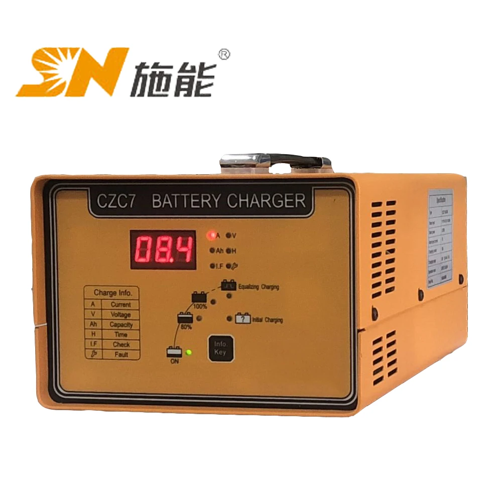 
ac 220v dc 48V 25A 200 ah lead acid forklift battery charger for electric pallet truck 