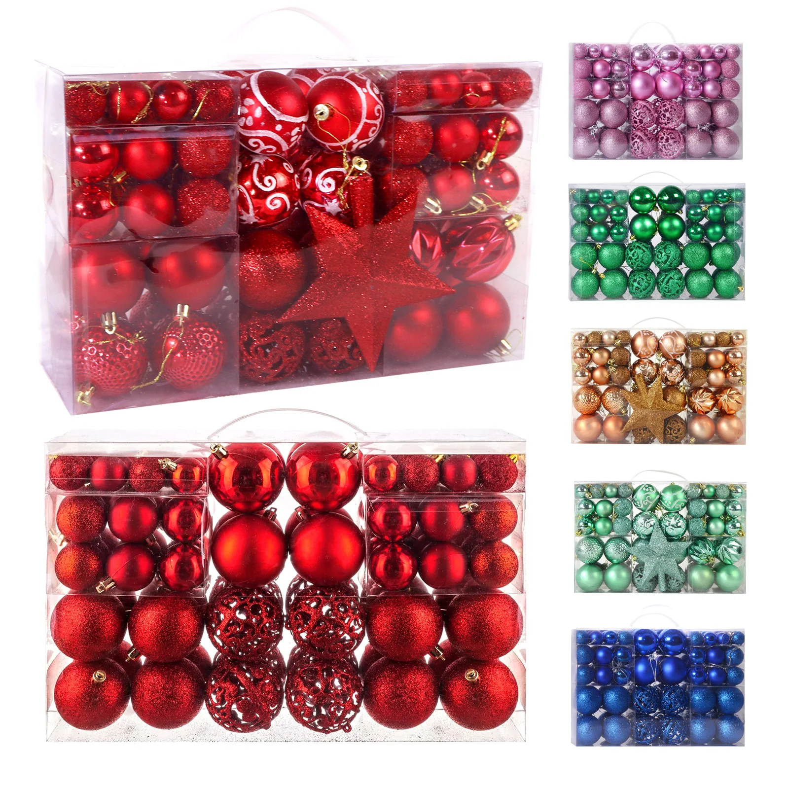 2022 Blue Christmas Ball Pendant Supply Christmas Decoration for Home New Year Gifts Navidad