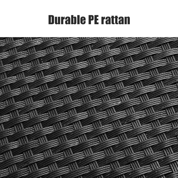 EMERSON Bistro Sets Woven Rattan Patio Conversation Furniture Sets Leisure Rattan Sofa Set Wicker Rattan Furniture