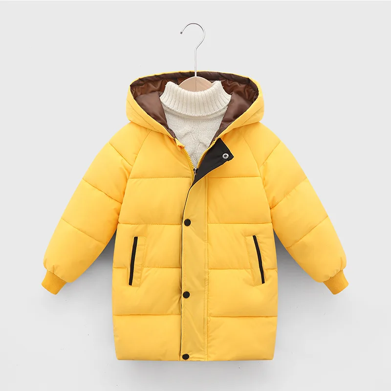 BEIBEIHAPPY Winter kids warm clothes children cotton-padded clothes girls hooded padded jacket  lined thicken coat for winter