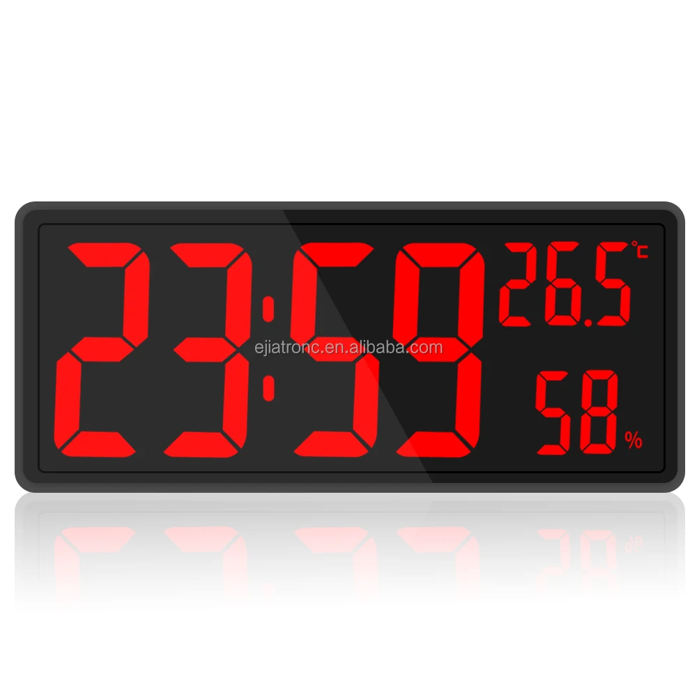 15 inch Large LED Wall Clock Big Digit Display Digital Alarm Clock (1600423334593)