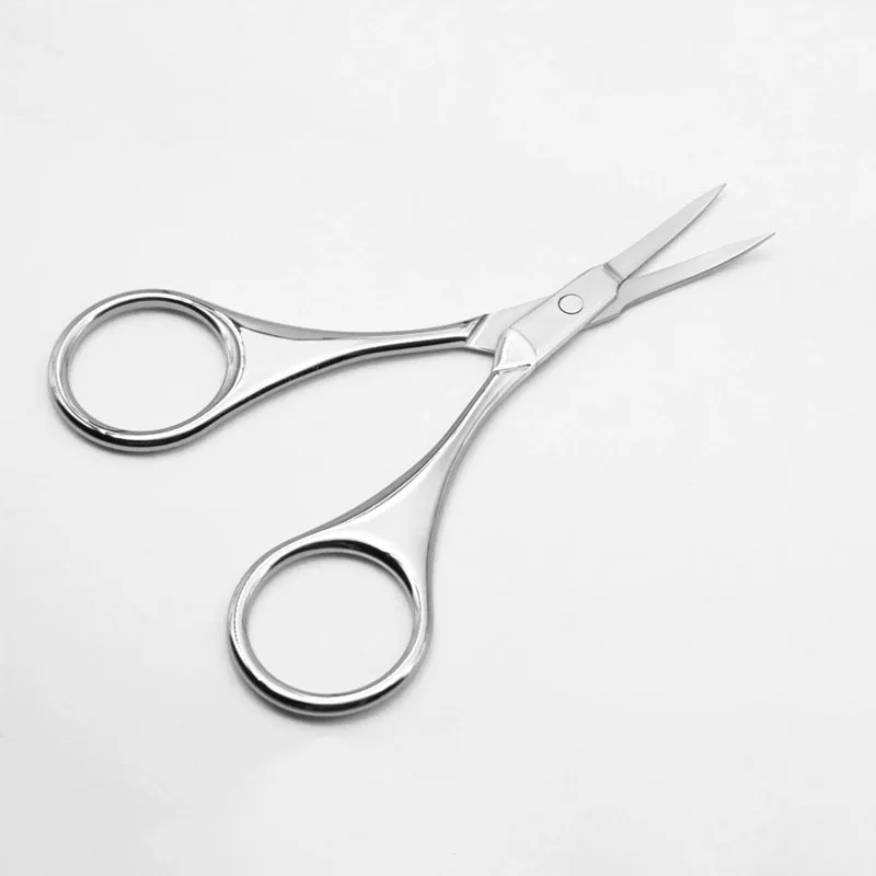 OEM high quality Stainless Steel Curved  Beauty Manicure Eyebrow Scissors