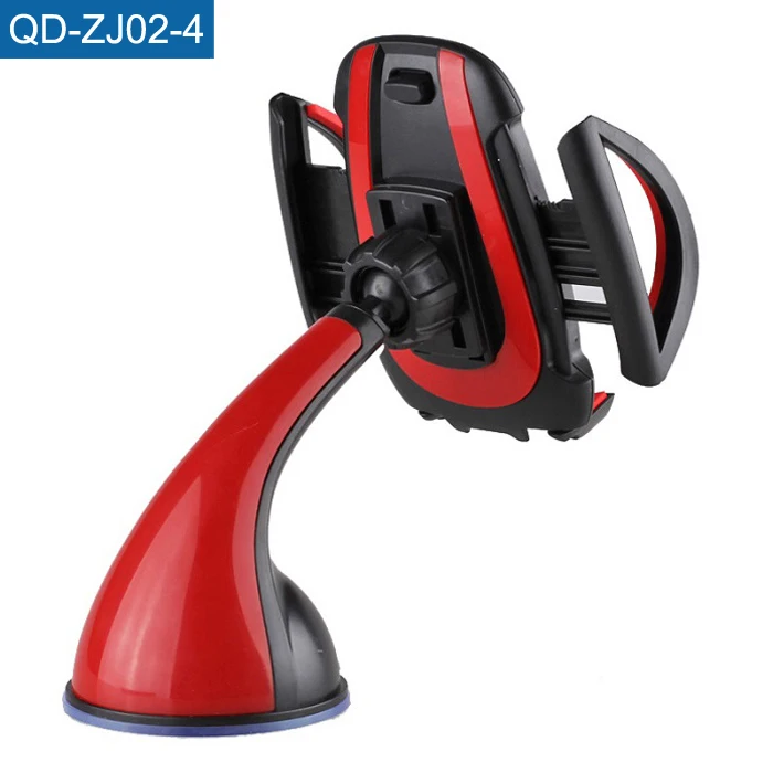 Practical Suction Base Car Phone Clamp 360 Degree Rotatable Windshield Phone Holder Shockproof GPS Bracket