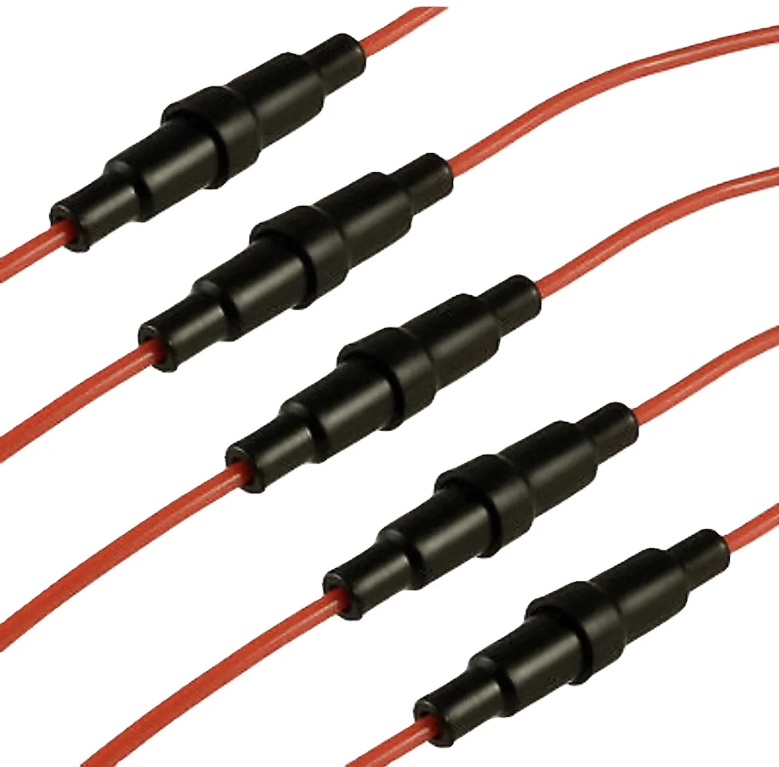 High quality Fuse Holder with wire for 5x20mm glass fuse Screw Type 20 AWG Wire 5 x 20mm Inline Fuse Holder
