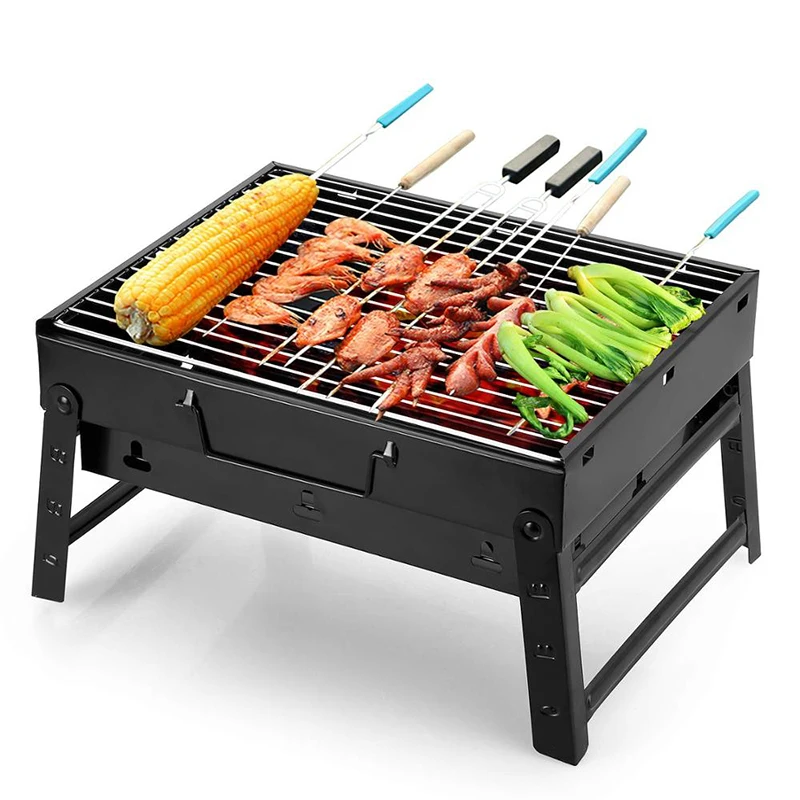 2022 factory wholesale Outdoor portable barbeque grill/Garden-yard durable folding charcoal bbq grill