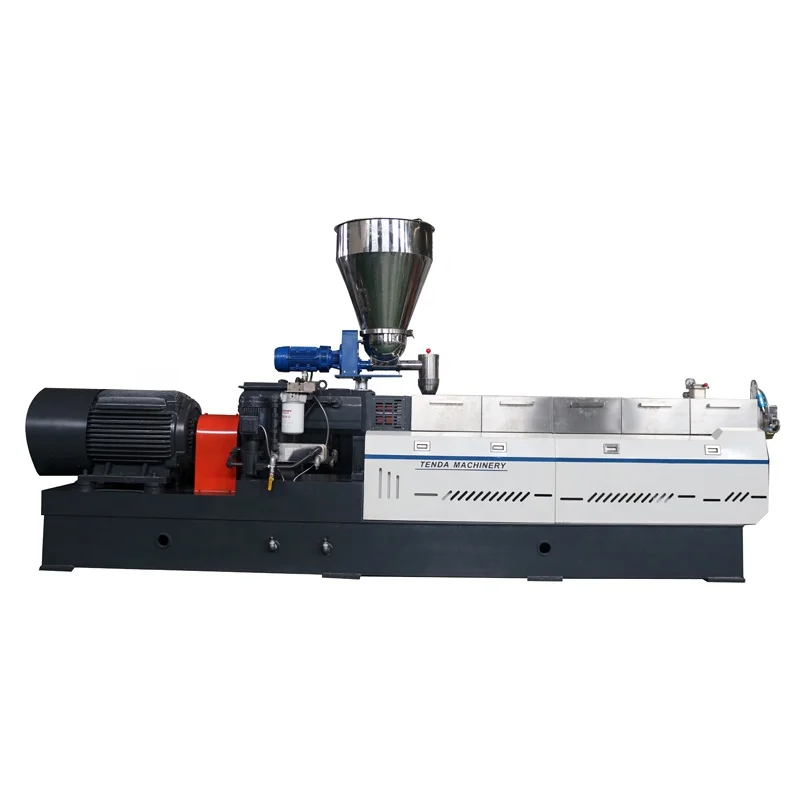 Double Stage High Output PET PP bio plastic recycling twin screw extruder pellet machine pe and pelletizer granules making