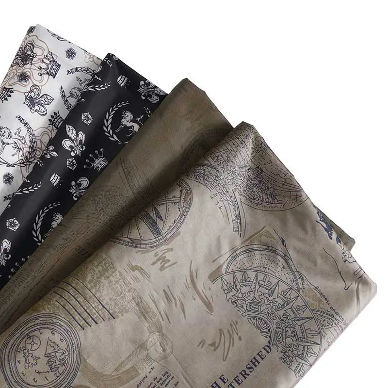 Beautiful woven printed suit inner 100% polyester taffeta lining fabric