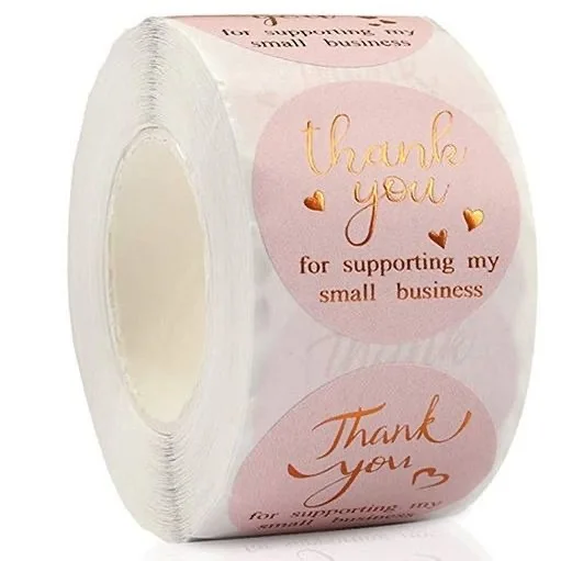 Thank you stickers and thanksgiving thanks card