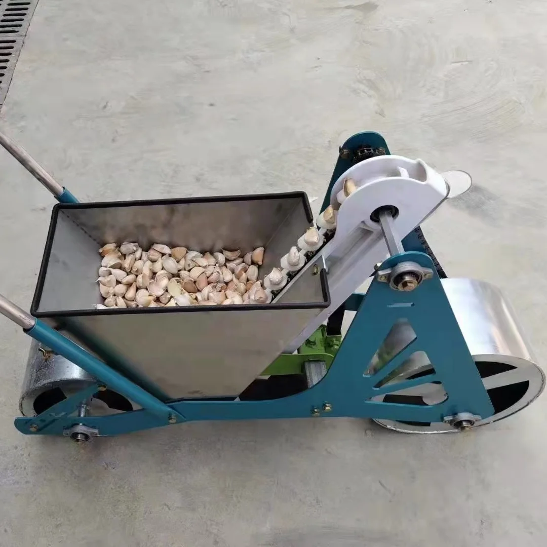 China supply 1row hand garlic planter 2rows manual garlic seeder machine