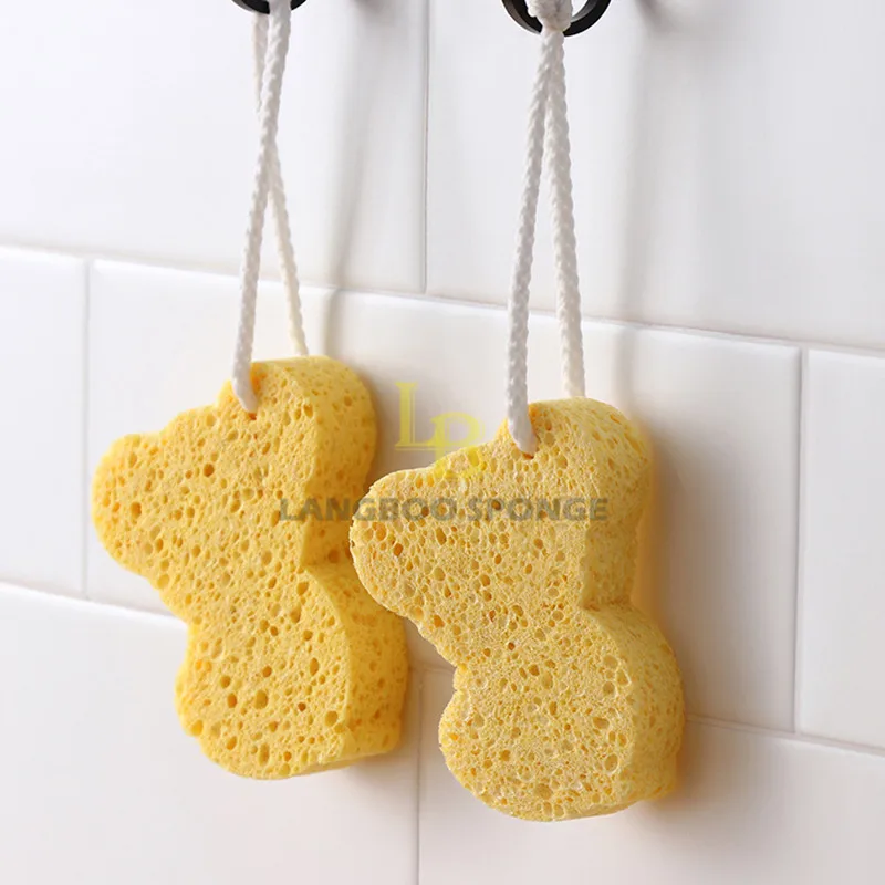 Kitchen dishwashing cleaning sponge non-stick oil absorbent wood pulp sponge multi-purpose absorbent kitchen cleaning foam