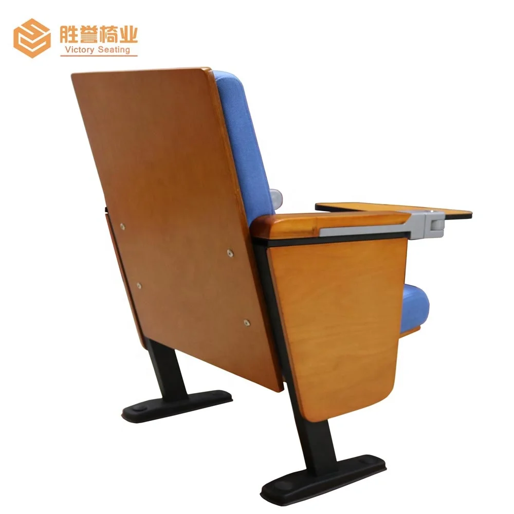 Cheap Price Auditorium Chair Theater Furniture Chairs for School, University, Church and Conference Hall W/ Writing Pad