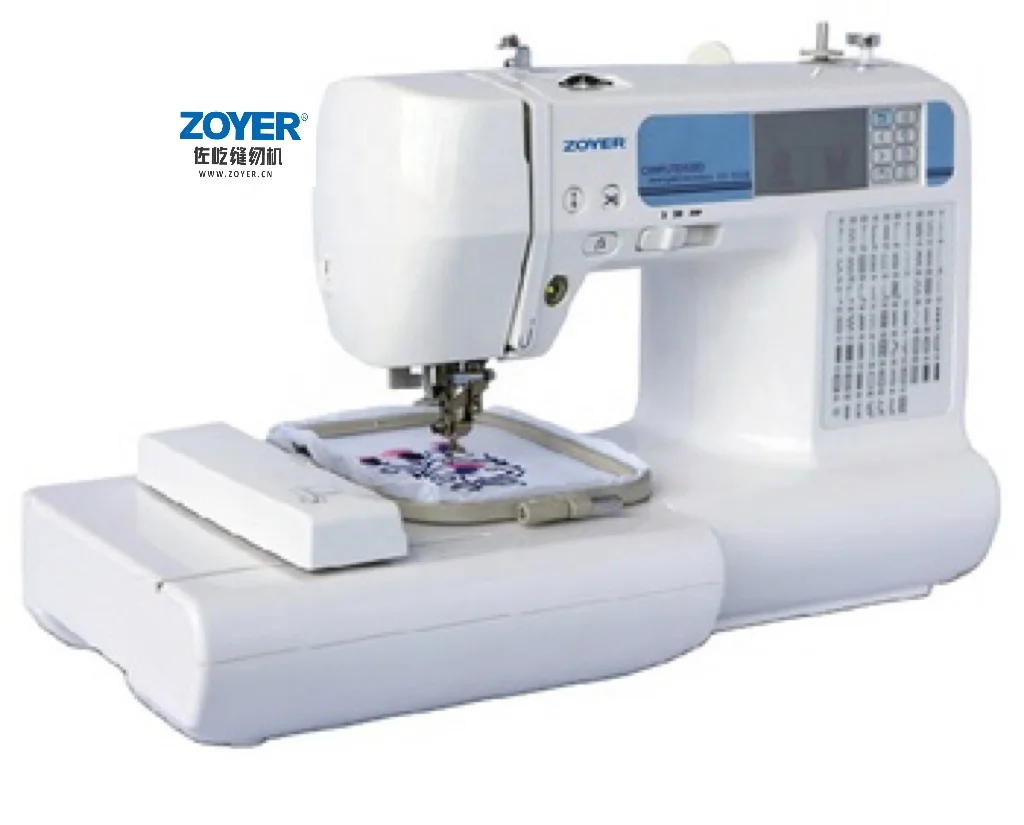 China Automatic Household ZY1950N Computerized Sewing and Embroidery Machine Single Head Multi-Stitch with Reliable Motor Gear
