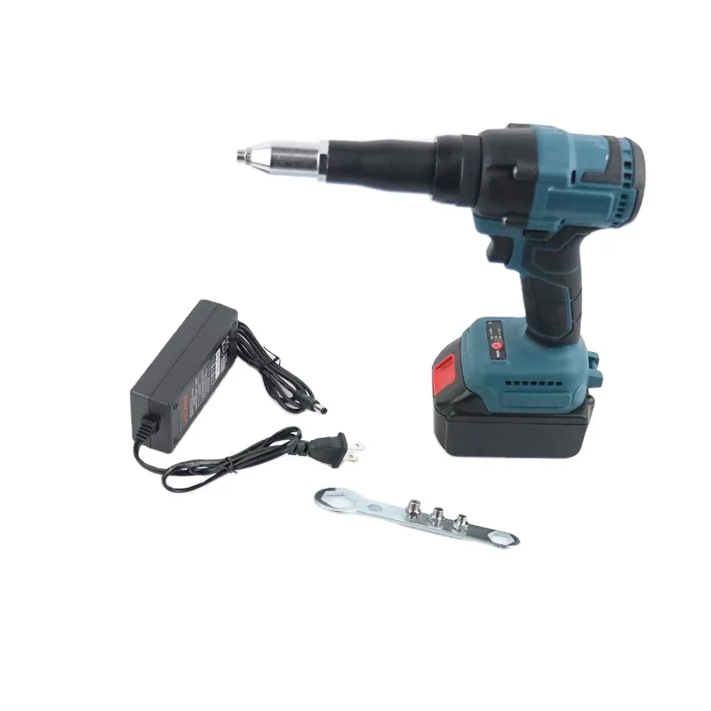 Brushless 20V Pneumatic Rivet Nut Gun Electric Rivet Gun 20v LED Light Battery Fully Automatic