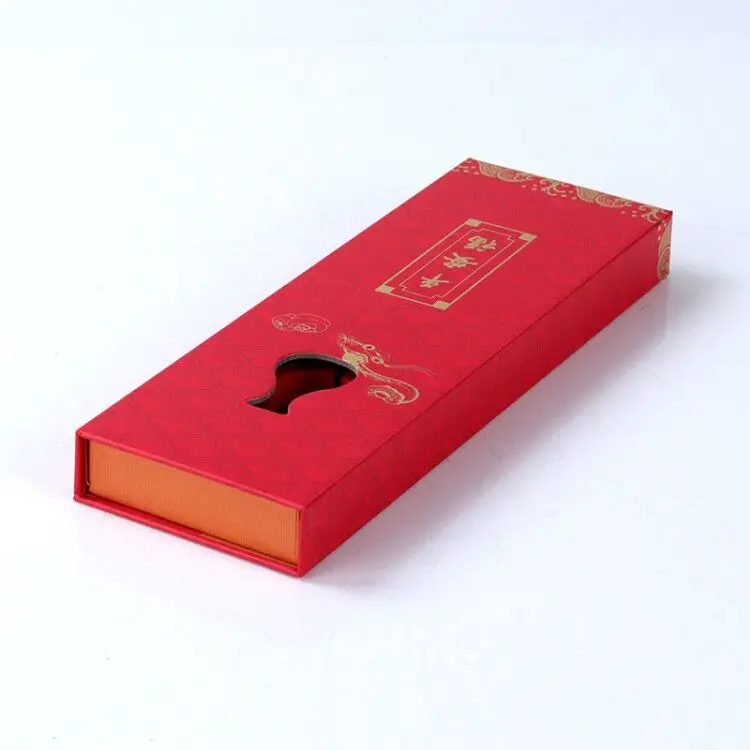 China Wholesale New Arrival Red rigid cardboard Jewelry Box Ring Earrings Pendant Necklace Box Jewelry Packaging