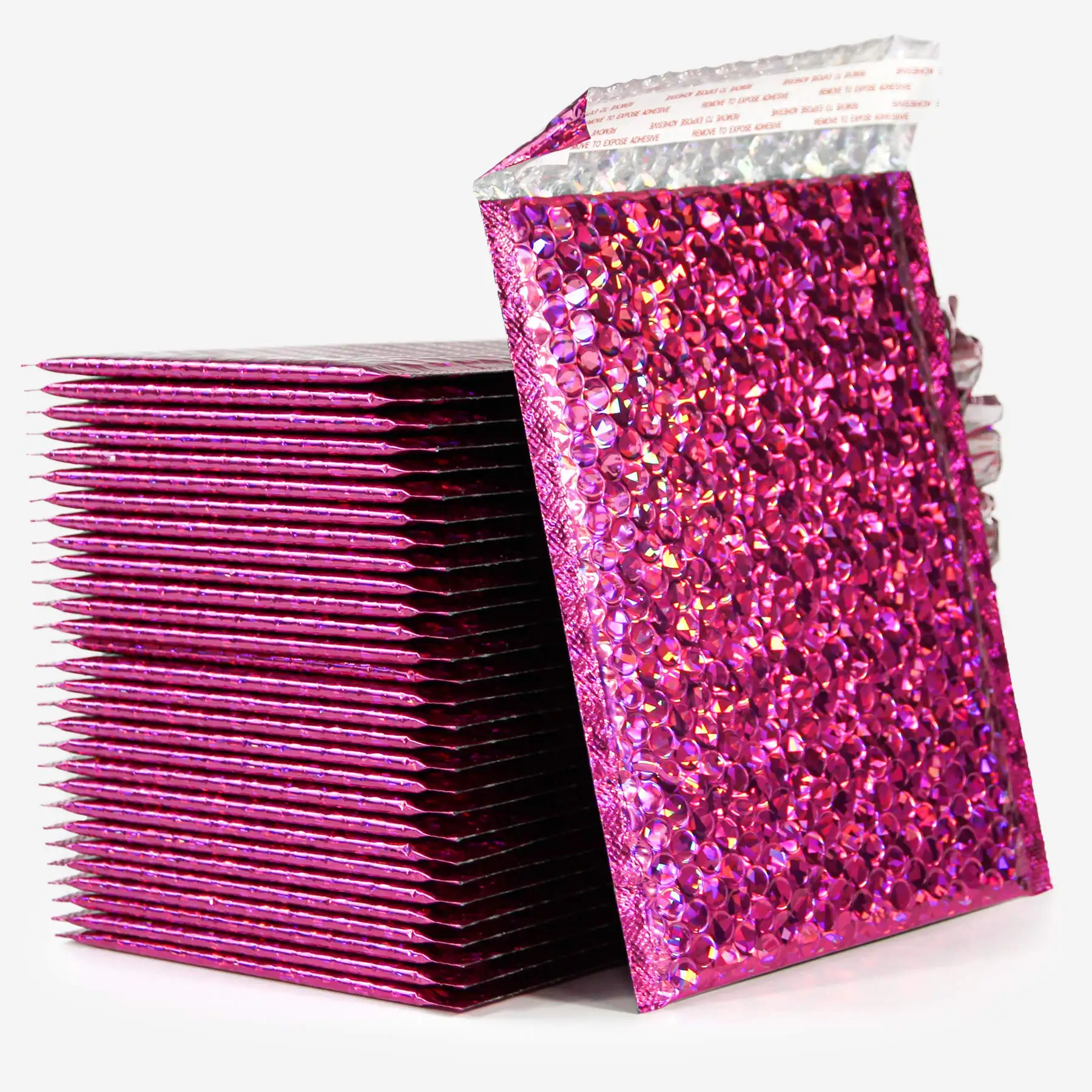 Metallic Poly Bubble Mailers Polly Foil Mailer Bags Padded Envelope Express Shipping Package Custom Metallic Mailing Bags
