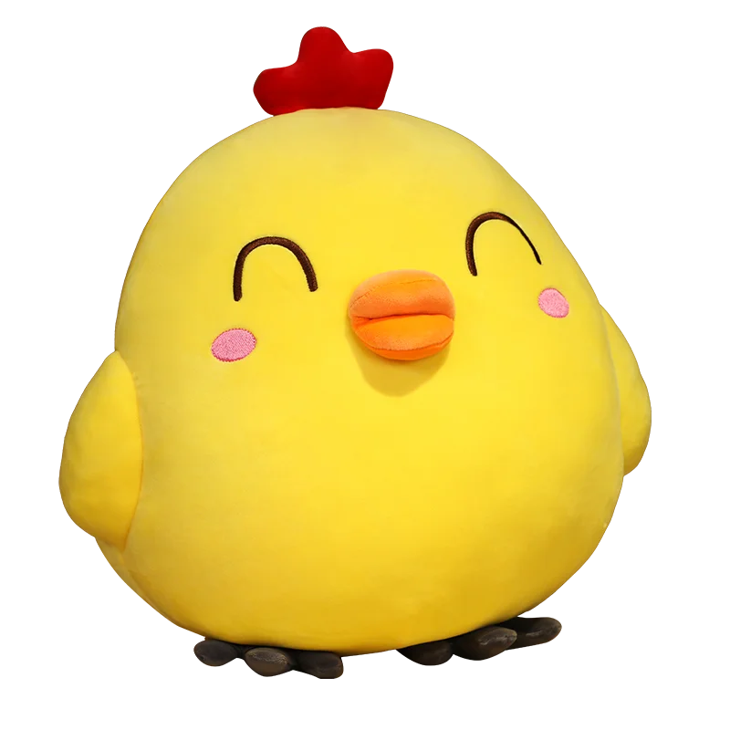 Yellow Chicken Doll Pillow Cute Baby Chicken Toy Custom Stuffed Animals Yellow Chicken Toy