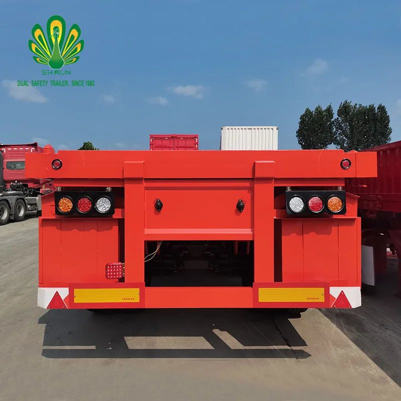 40 ft 3 axles tri axle superlink container dolly flatbed semi trailer