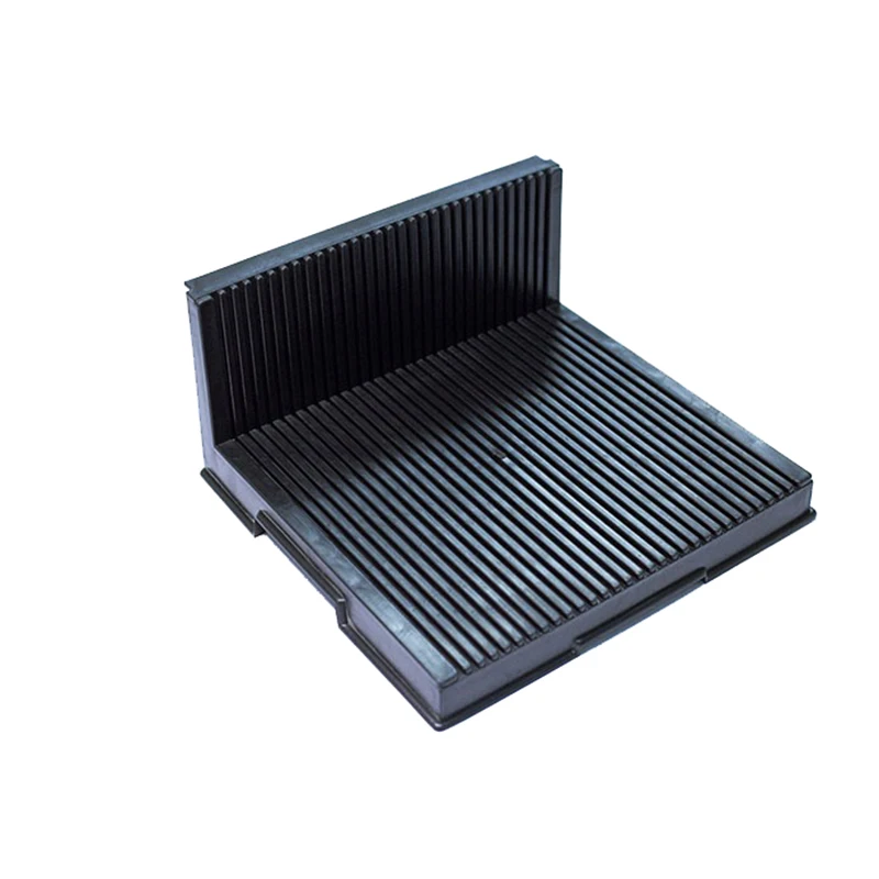 L Style Black PP Antistatic PCB Storage Holder 265 X205x95mm ESD Rack
