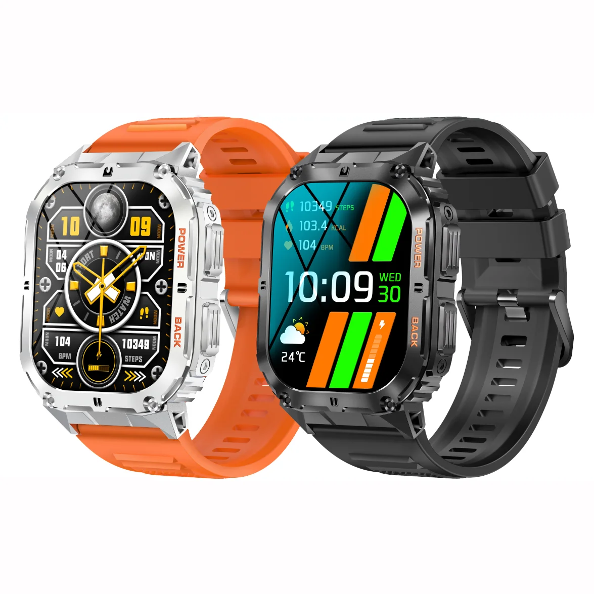 K61Pro Smart Watch For Men 2024 with Music And BT Calling Function Outdoor Sport Blood Pressure Heart Rate Monitor Smartwatch