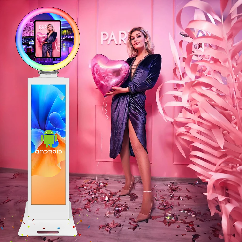Dropshipping Real Time Green Screen Photo Booth Video Booth 180 Spinner