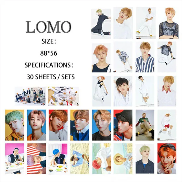 
 Личная фотография логотип печатные карты nct группа все kpop idol звезды фотокарты  