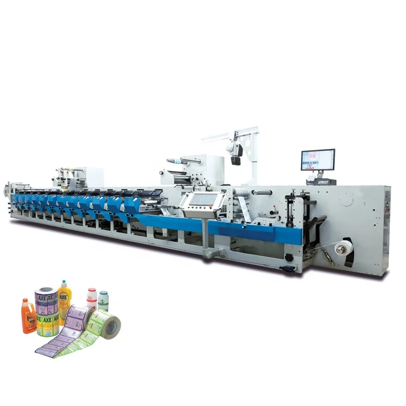RTRY-650 6 colors 6LED UV PET/PP/PVC film inline flexo printing machine