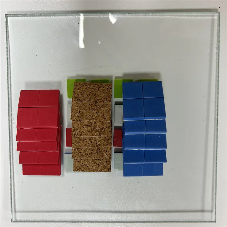 Eva Rubber Pads Glass Protection With Foam Eva Spacers Gasket For Tempered Glass